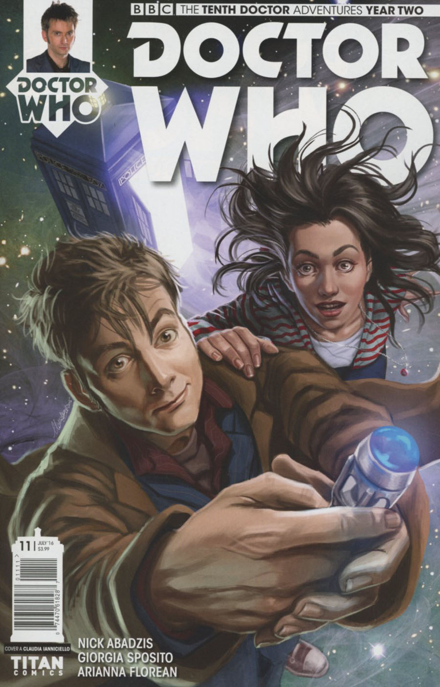 Doctor Who 10th Doctor Year Two #11 Cover A Regular Claudia Ianniciello Cover