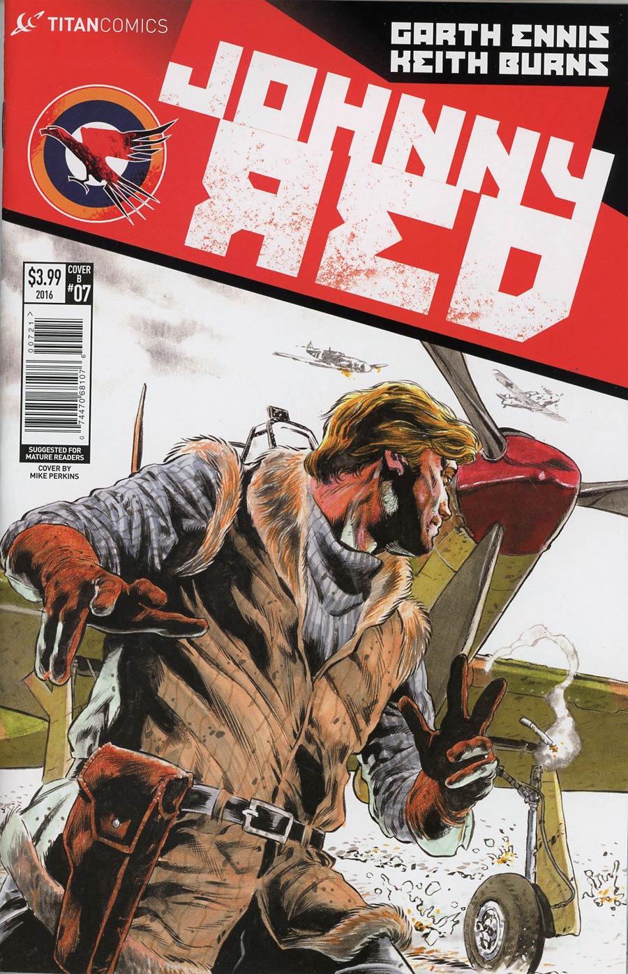 Johnny Red #7 Cover B Variant Mike Perkins Cover