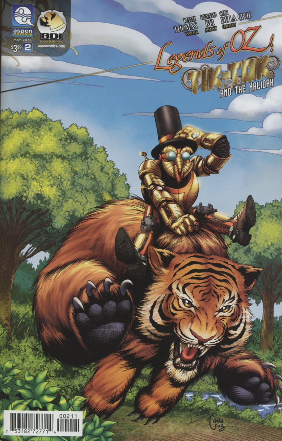 Legends Of Oz Tik-Tok And The Kalidah #2 Cover A Regular Renato Rei Cover