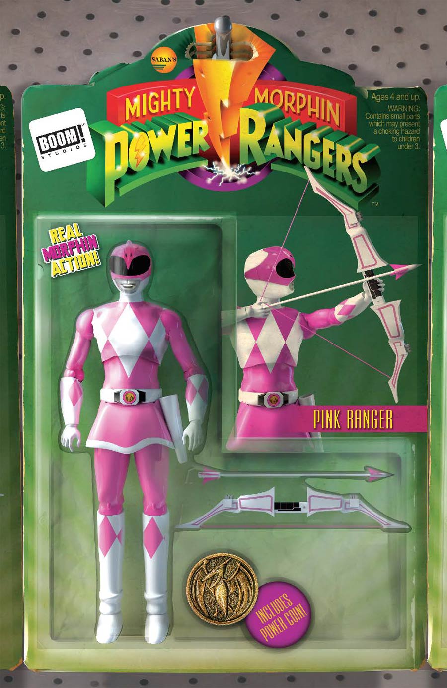 Mighty Morphin Power Rangers (BOOM Studios) #3 Cover B Variant David Ryan Robinson Action Figure Cover