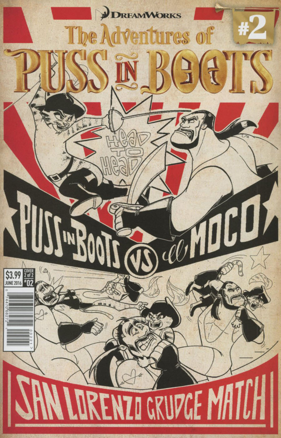 Puss In Boots #2 Cover B Variant Dave Alvarez Cover