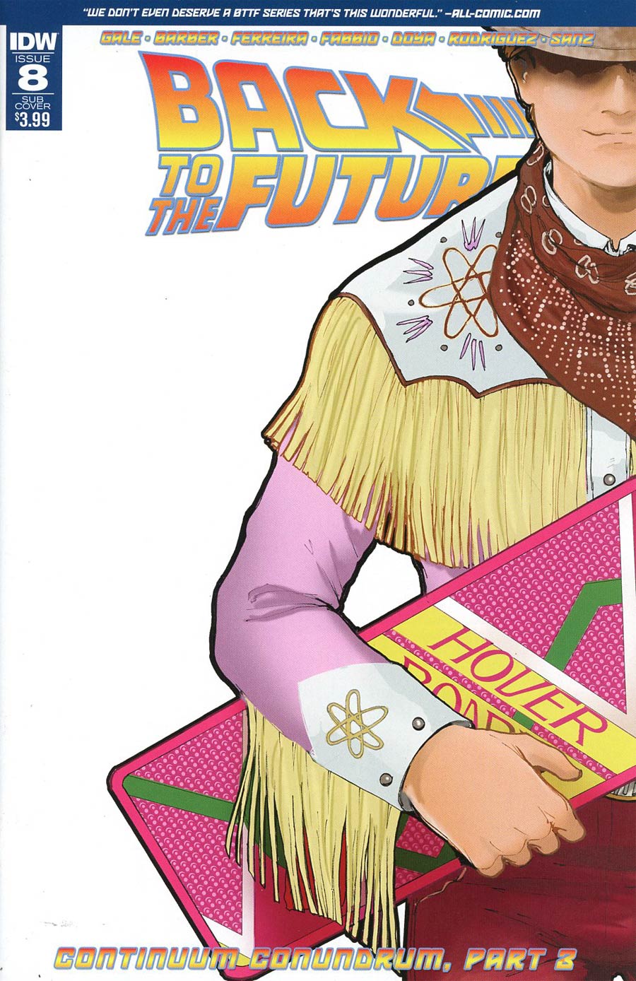 Back To The Future Vol 2 #8 Cover B Variant Andrew Griffith Subscription Cover