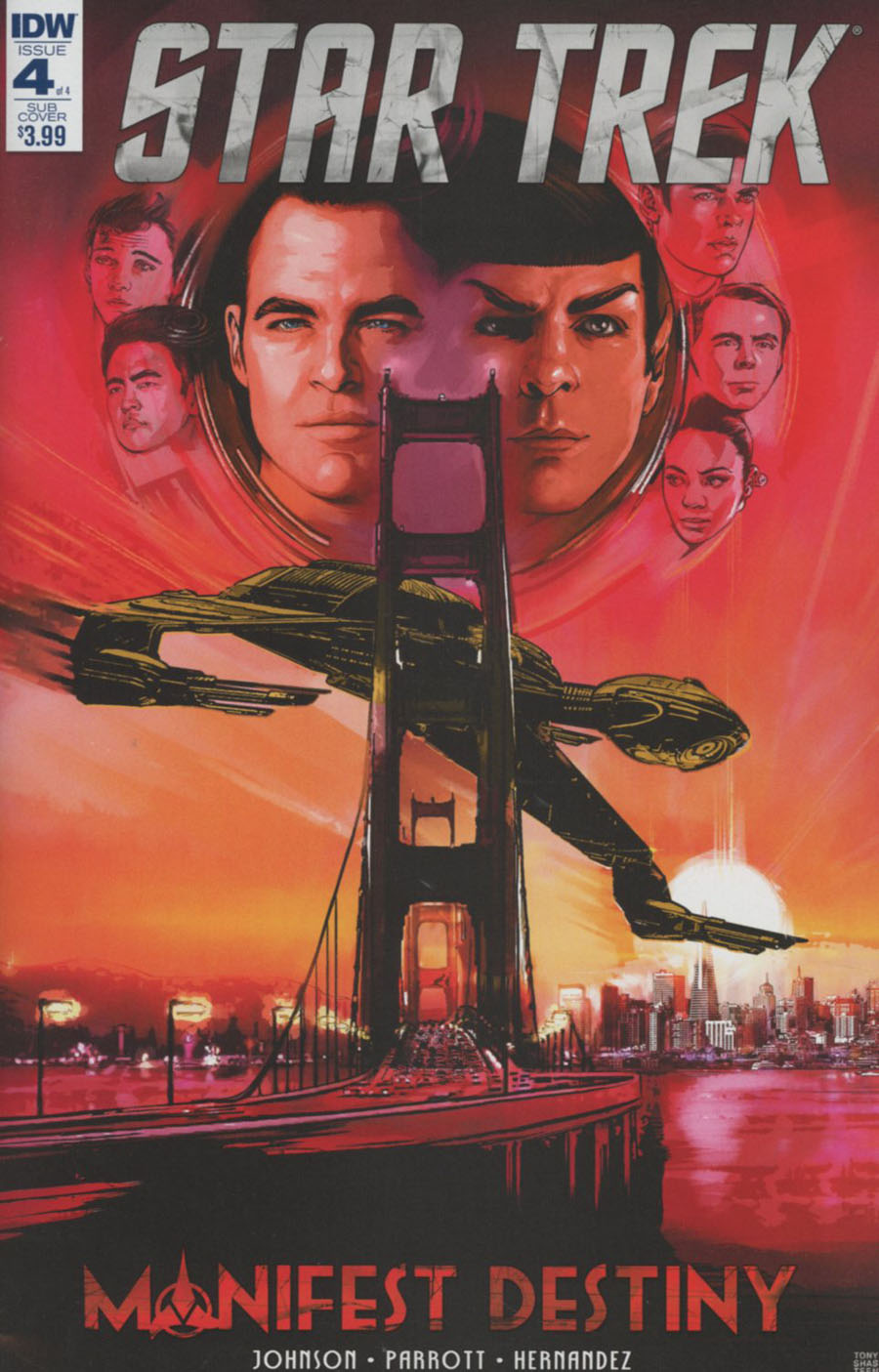 Star Trek Manifest Destiny #4 Cover B Variant Tony Shasteen Subscription Cover