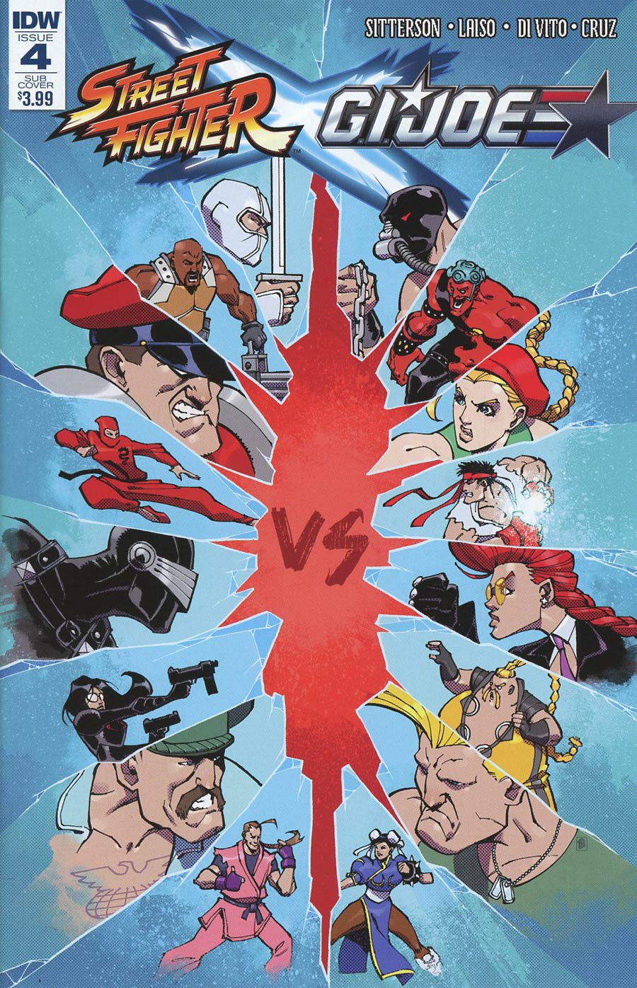 Street Fighter x GI Joe #4 Cover B Variant Nelson Daniel Subscription Cover