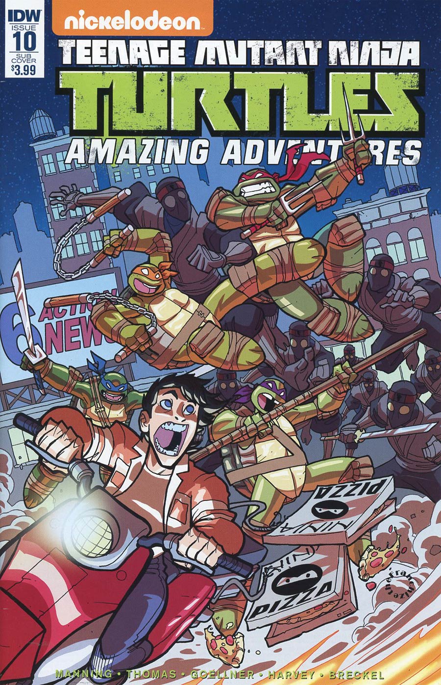 Teenage Mutant Ninja Turtles Amazing Adventures #10 Cover B Variant Jerry Gaylord Subscription Cover