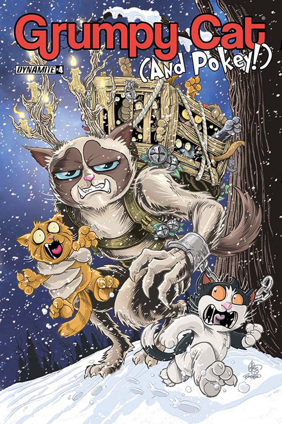 Grumpy Cat & Pokey #4 Cover C Variant Ken Haeser Cover