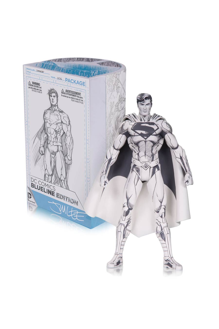 DC Comics Blueline Superman Action Figure By Jim Lee