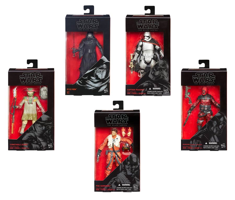 Star Wars Episode VII The Force Awakens Black Series 6-Inch Action Figure Assortment Case 201603