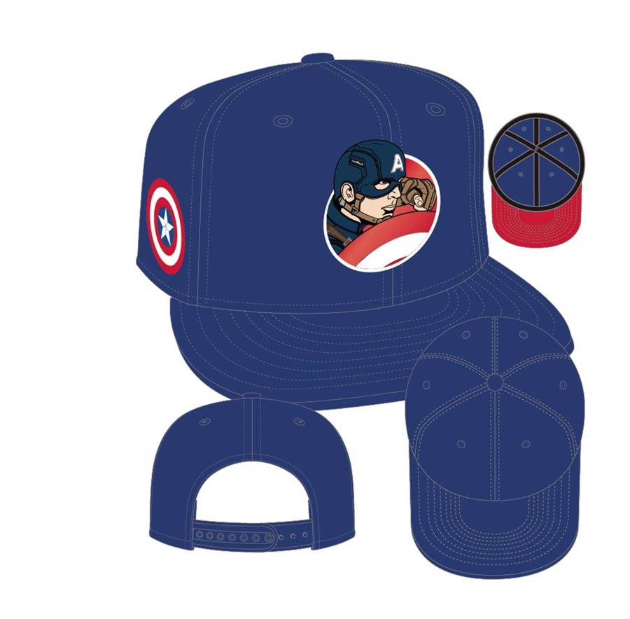 Captain America Civil War Captain America Retroflect 950 Snap Back Cap