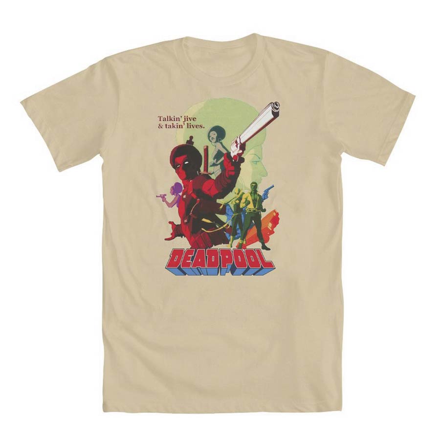 Deadpool Cover 13 Cream T-Shirt Large