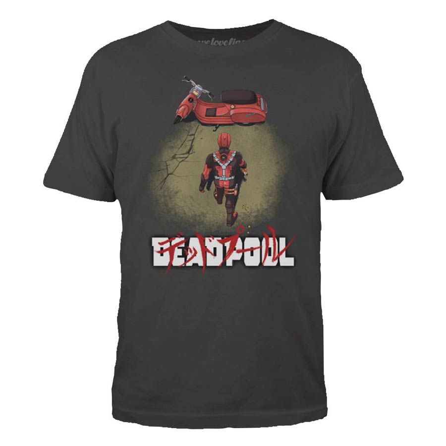Deadpool Neo Deadpool Charcoal T-Shirt Large