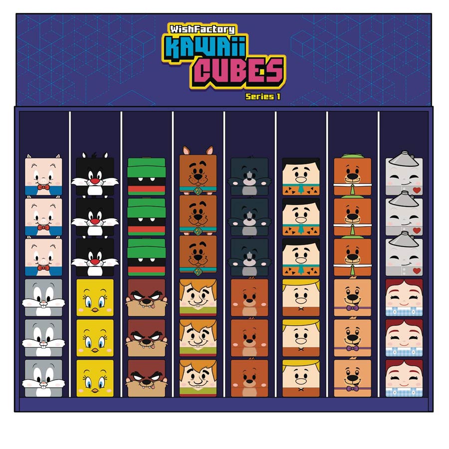 Warner Bros Kawaii Cube Gravity Feed 72-Piece Display Assortment Case A