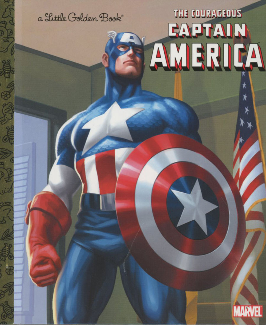 Courageous Captain America Little Golden Book HC
