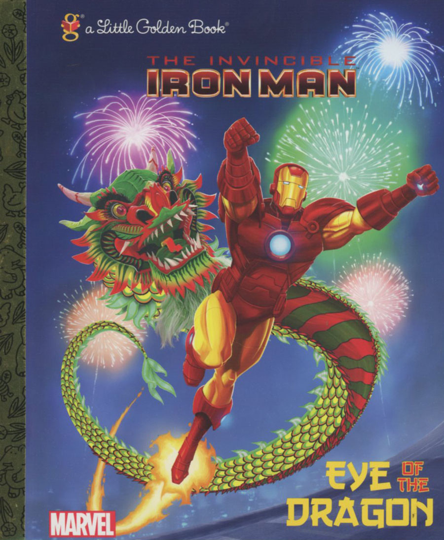 Invincible Iron Man Eye Of The Dragon Little Golden Book Reissue HC