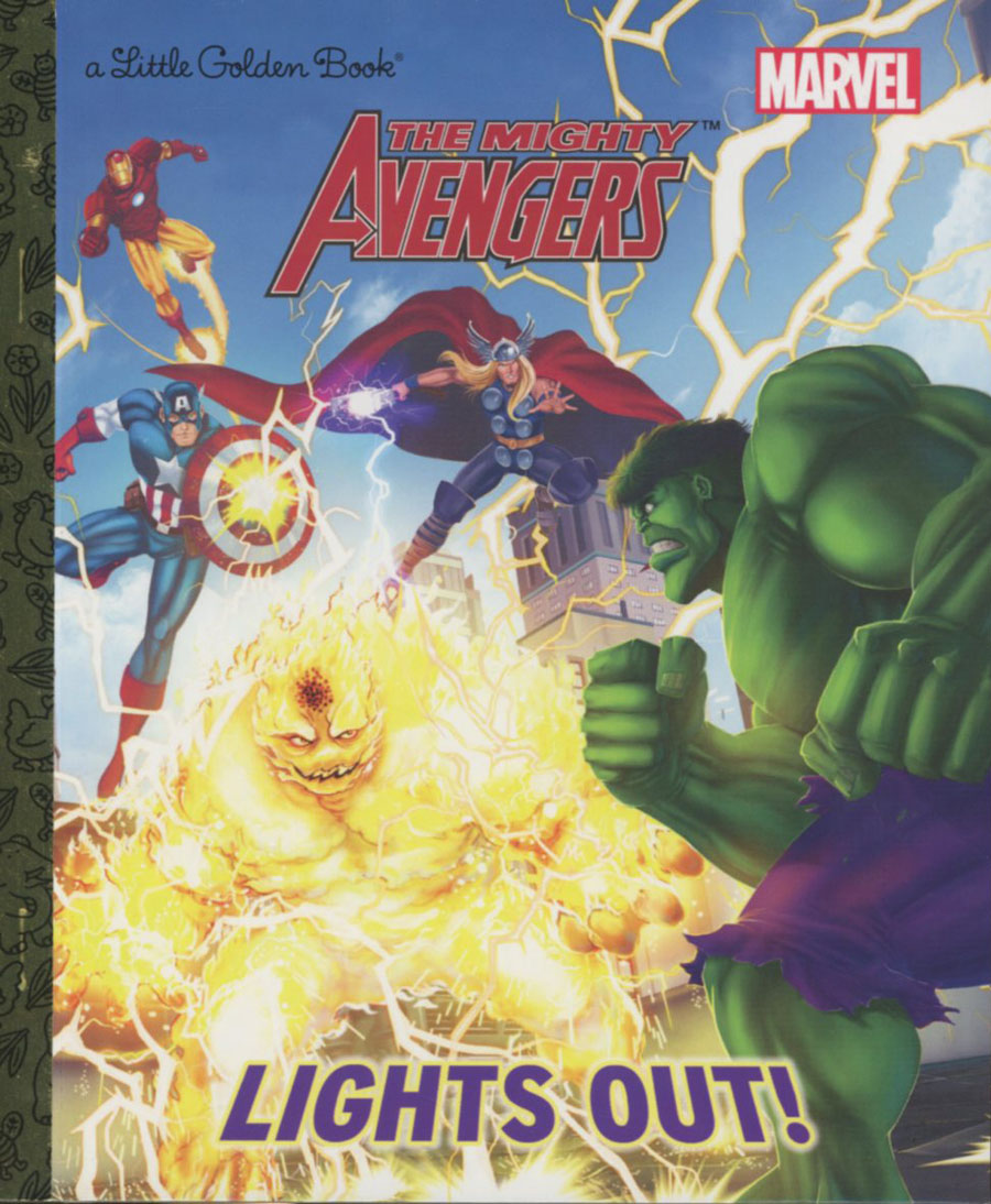 Mighty Avengers Lights Out Little Golden Book Reissue HC