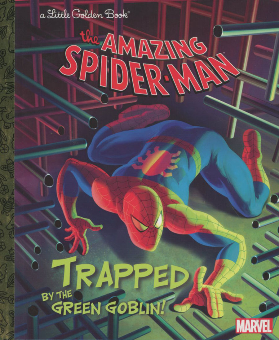 Spider-Man Trapped By The Green Goblin Little Golden Book Reissue HC