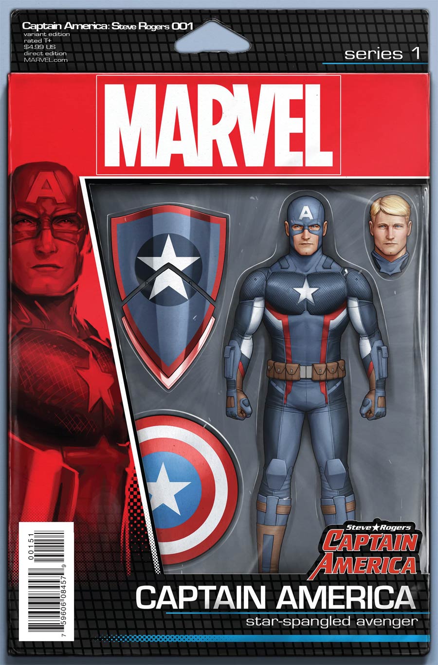 Captain America Steve Rogers #1 Cover D Variant John Tyler Christopher Action Figure Cover