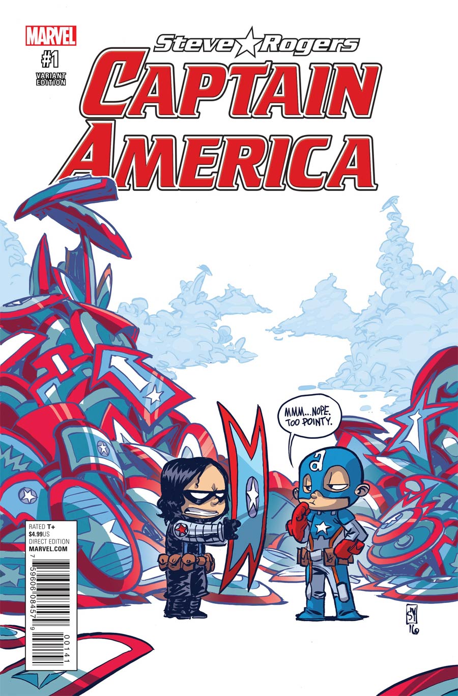 Captain America Steve Rogers #1 Cover C Variant Skottie Young Baby Cover