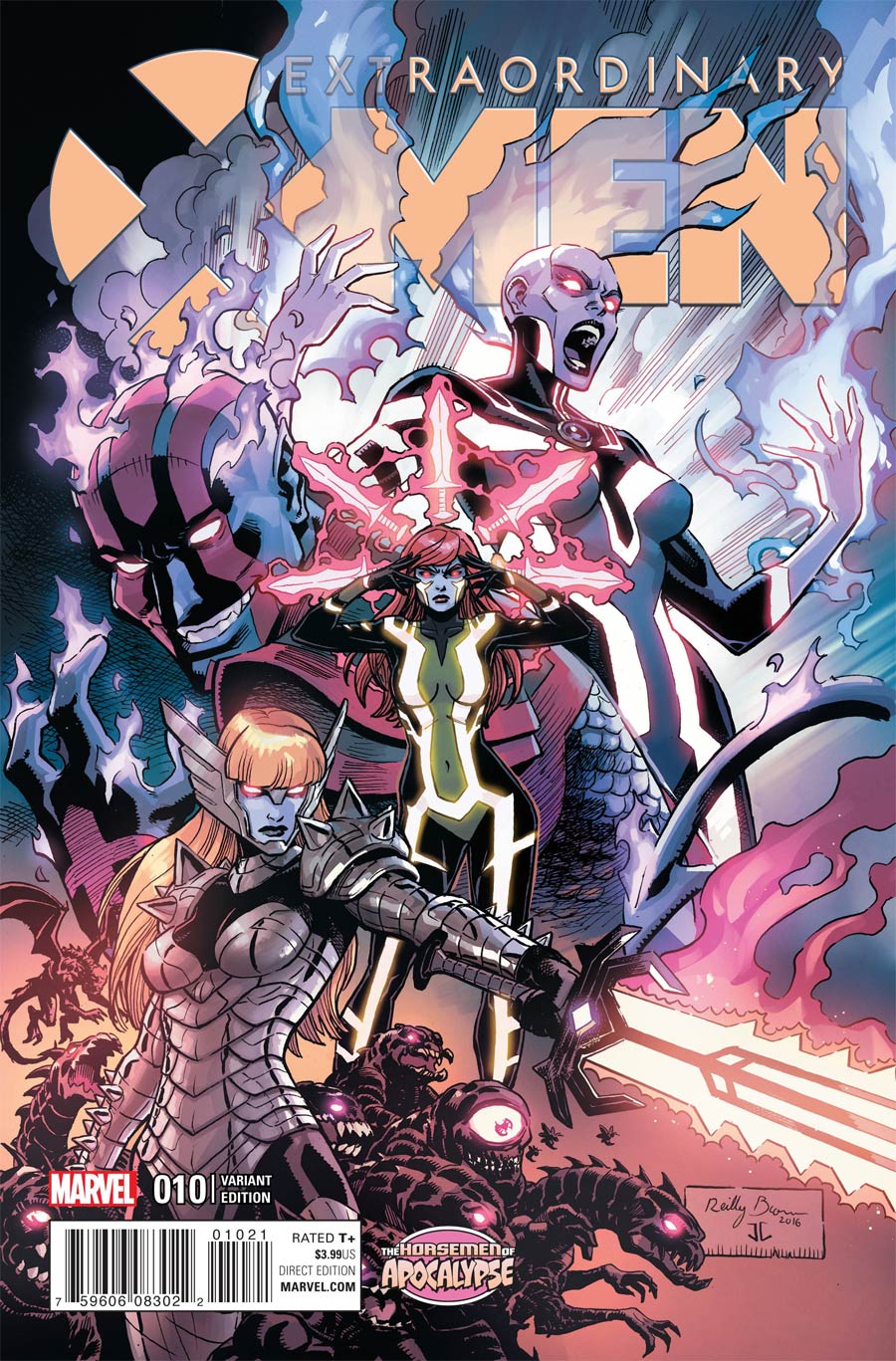 Extraordinary X-Men #10 Cover B Variant Reilly Brown Age Of Apocalypse Cover (X-Men Apocalypse Wars Tie-In)