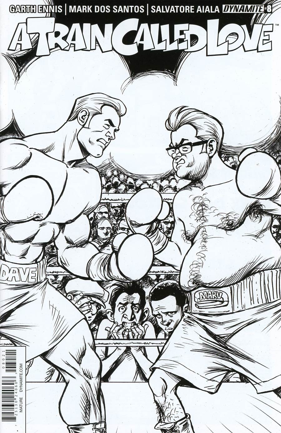 Train Called Love #8 Cover B Incentive Russ Braun Black & White Cover
