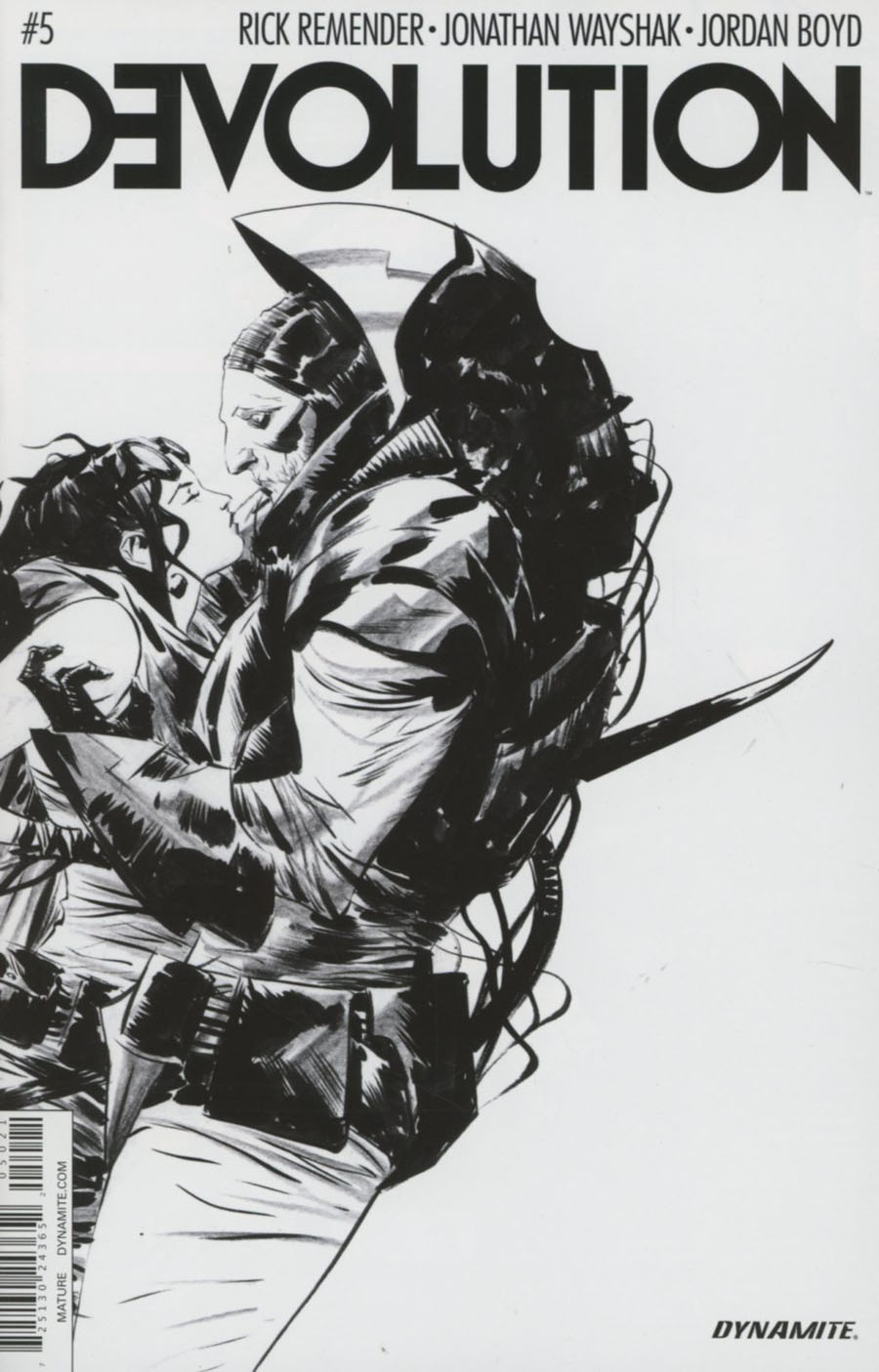 Devolution #5 Cover B Incentive Jae Lee Black & White Cover