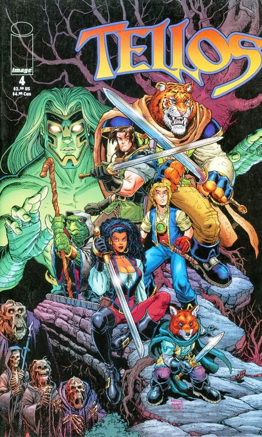 Tellos #4 Cover B Arthur Adams