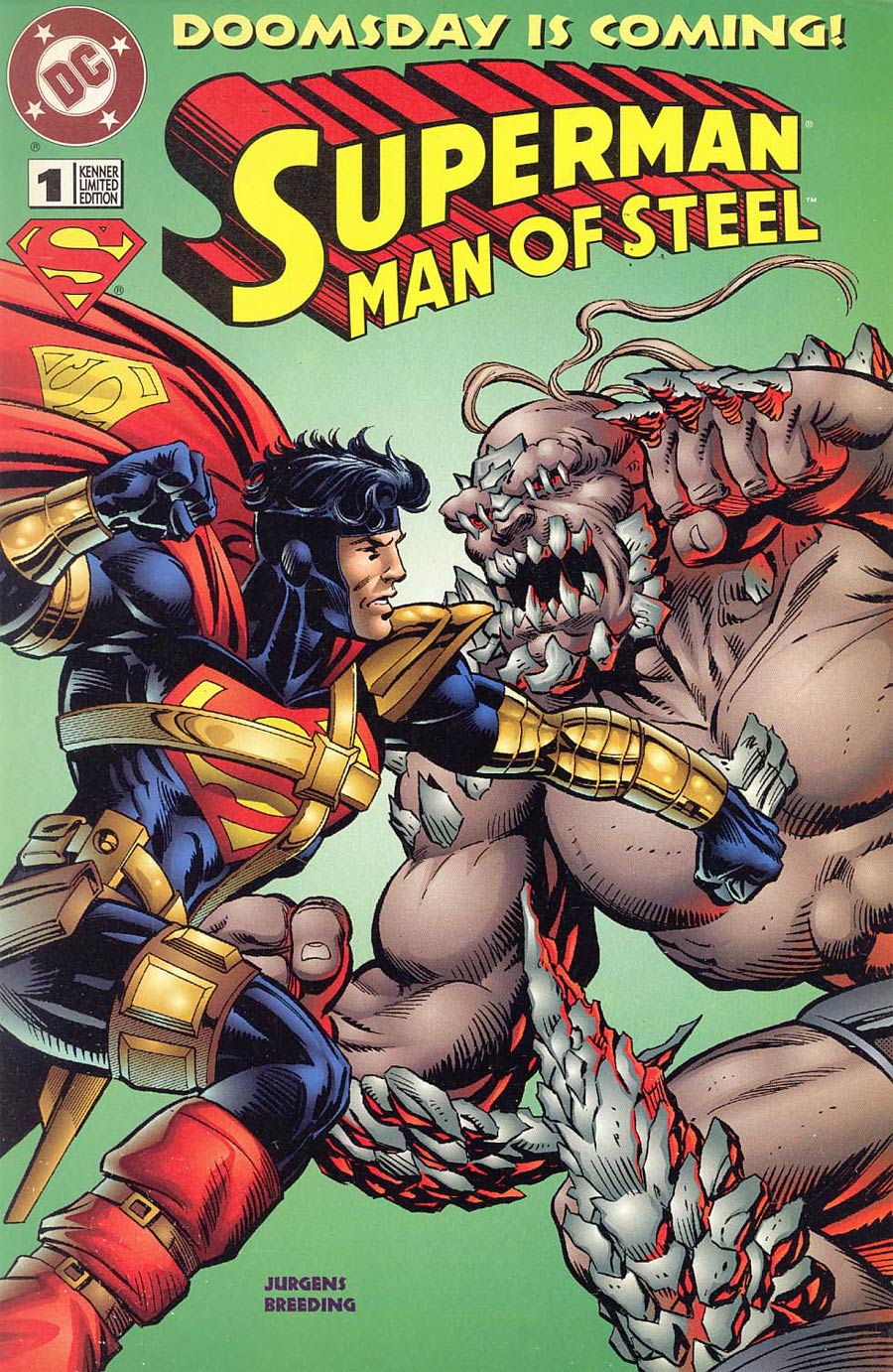Superman The Man Of Steel Kenner Limited Edition #1 Doomsday