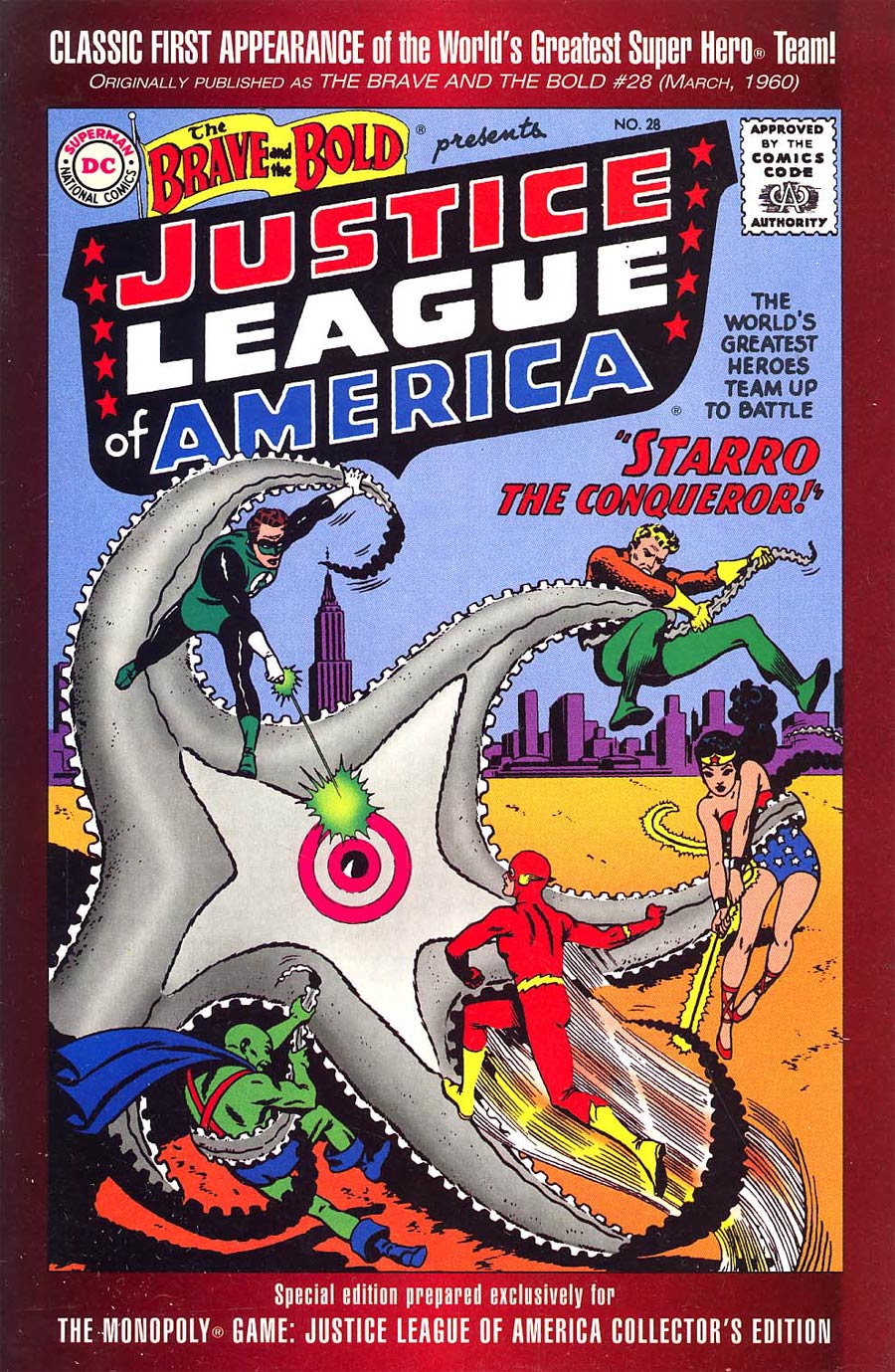 Brave And The Bold #28 Cover D Reprint Monopoly Justice League Of America Edition Game