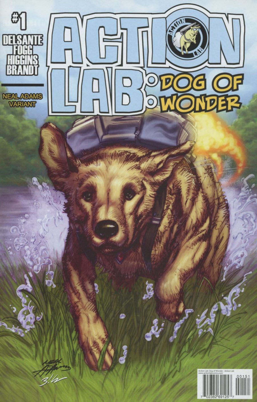 Action Lab Dog Of Wonder #1 Cover D Incentive Neal Adams Color Variant Cover