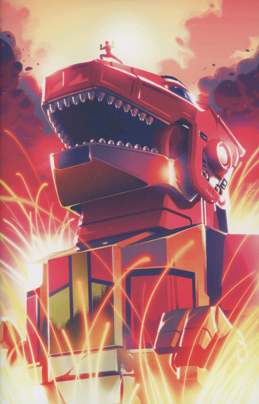 Mighty Morphin Power Rangers (BOOM Studios) #1 Cover F Incentive Goni Montes Zord Virgin Variant Cover