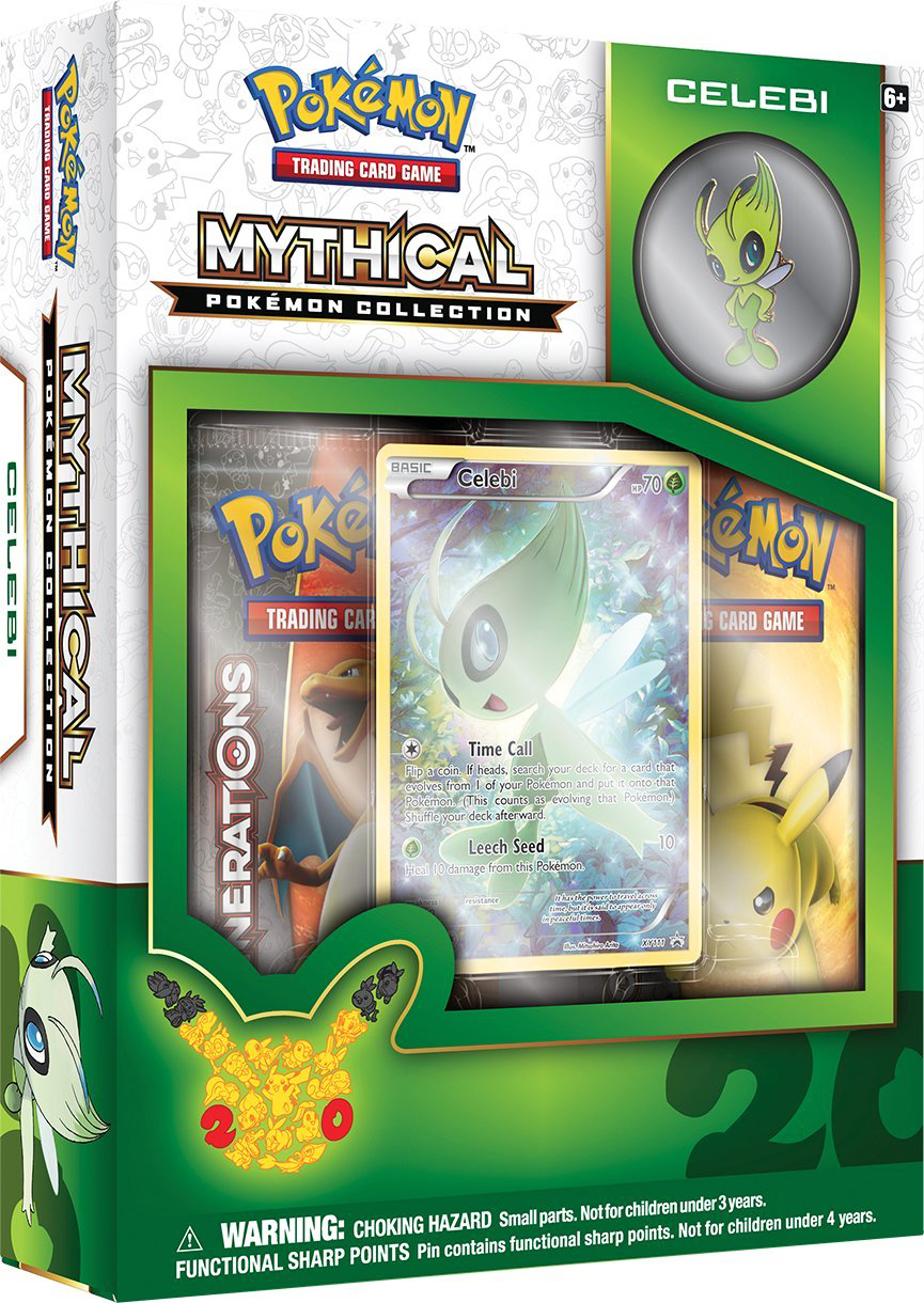 Pokemon TCG Mythical Pokemon Celebi Collection Box