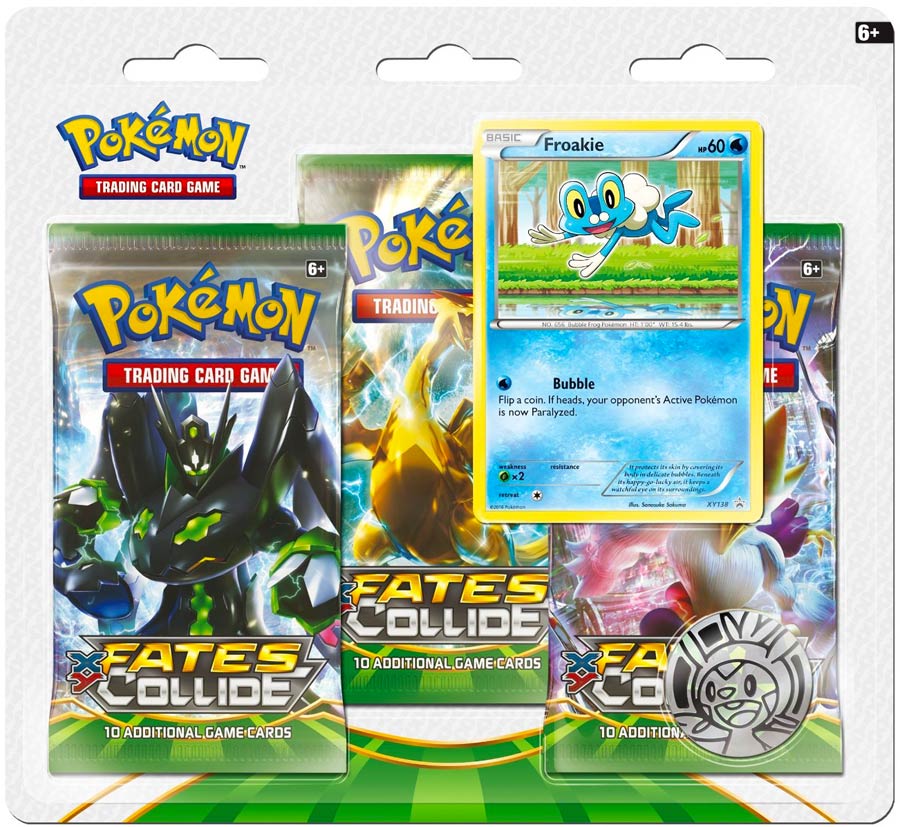Pokemon TCG XY Fates Collide Three Booster Blister Box