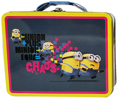 Despicable Me Embossed Large Tin Lunch Box -  Yellow