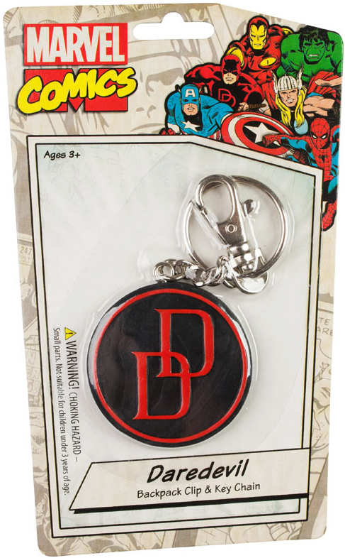 Marvel Comics 2-Inch Bendable Keychain - Daredevil Retro Logo