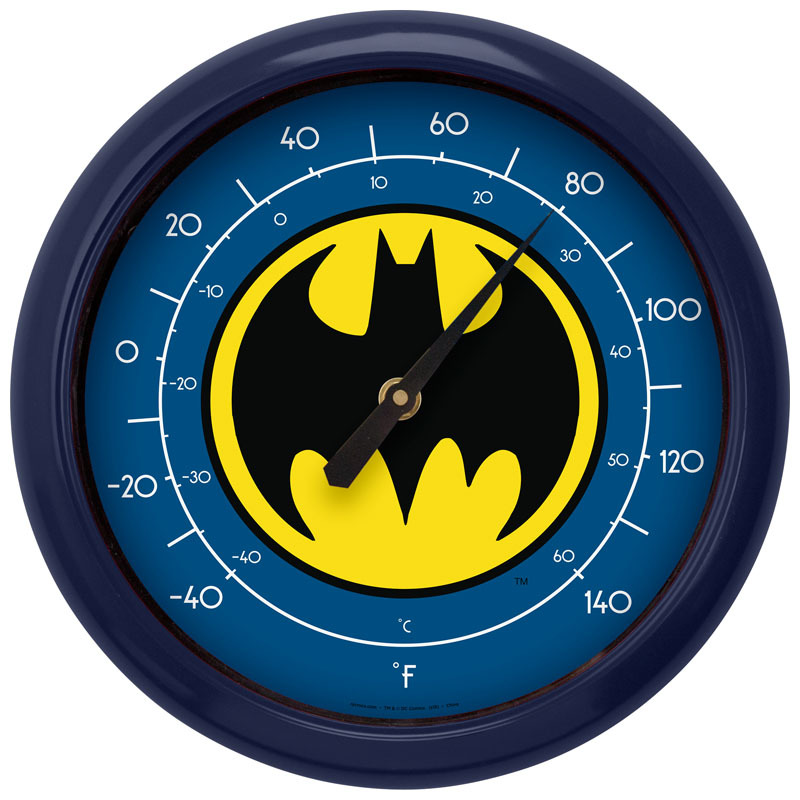 DC Comics 10-Inch Indoor Outdoor Thermometer - Batman Logo