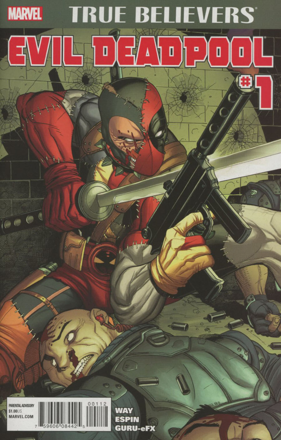 True Believers Evil Deadpool #1 Cover B 2nd Ptg Nick Bradshaw Variant Cover