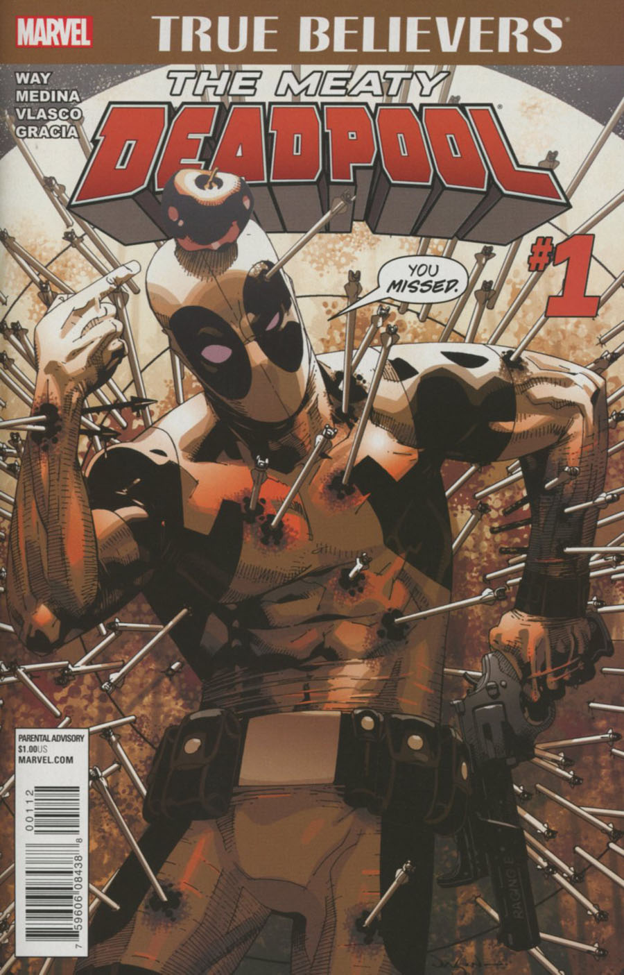True Believers Meaty Deadpool #1 Cover B 2nd Ptg Jason Pearson Variant Cover
