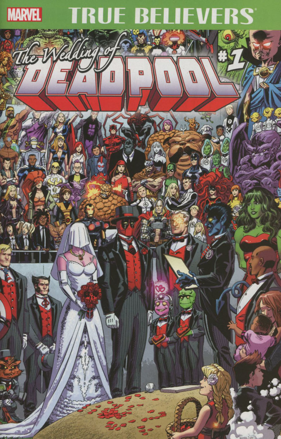 True Believers Wedding Of Deadpool #1 Cover B 2nd Ptg Scott Koblish Variant Cover
