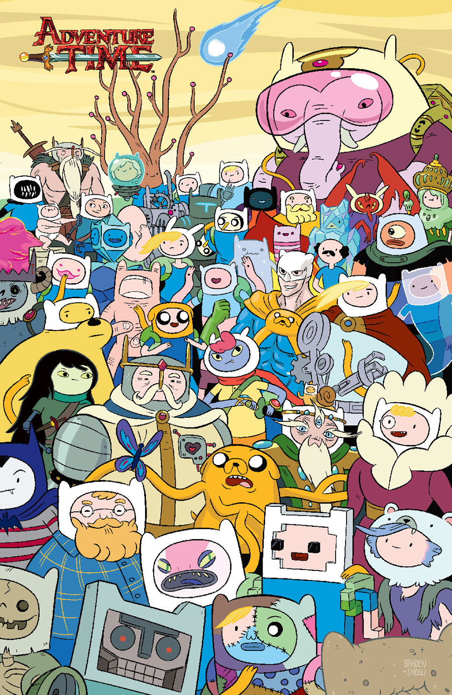 Adventure Time #50 Cover C Incentive Shelli Paroline & Braden Lamb Virgin Variant Cover