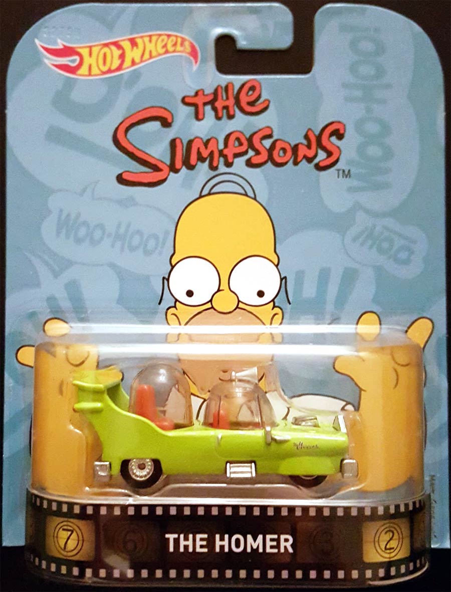 Hot Wheels Retro Entertainment 1/64 Scale Die-Cast Car - Simpsons The Homer Car