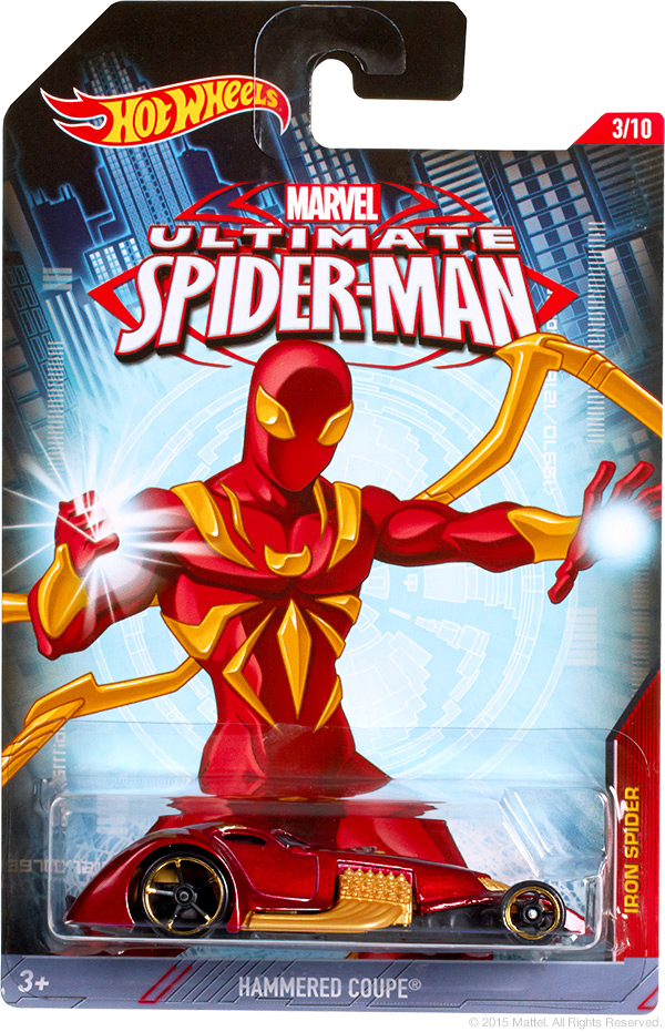 Hot Wheels Spider-Man 1/64 Scale Die-Cast Car - Hammered Coupe Car