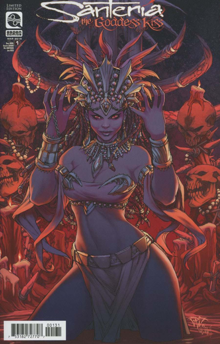 Santeria The Goddess Kiss #1 Cover C Incentive Paolo Pantalena Variant Cover