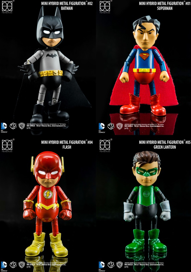 Mini Hybrid Metal Figuration - Justice League Series 0.5 - Box Of 4 Mini Die-Cast Action Figures