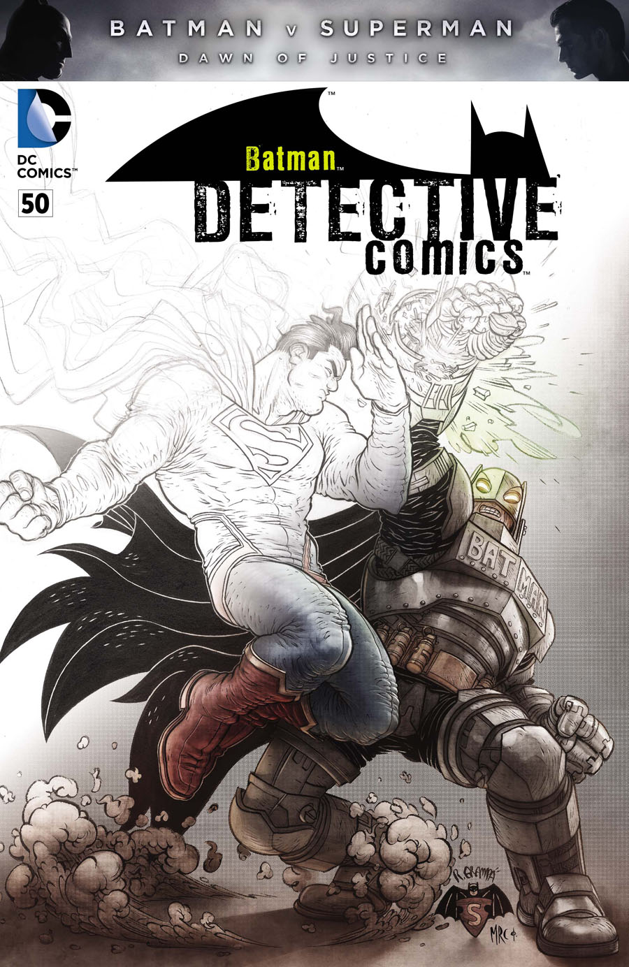 Detective Comics Vol 2 #50 Cover D Variant Rafael Grampa Batman v Superman Dawn Of Justice Fade Cover Without Polybag