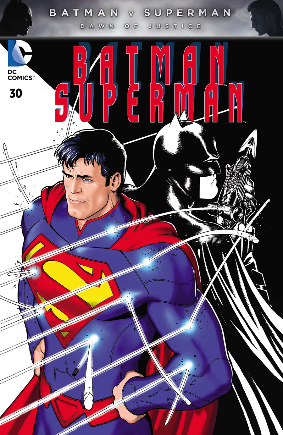 Batman Superman #30 Cover F Variant Tony Moore Batman v Superman Dawn Of Justice Character Cover Without Polybag