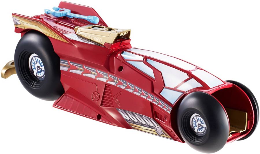 Hot Wheels Marvel Massive Moto Launcher - Iron Man