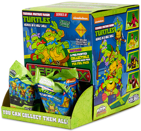 Teenage Mutant Ninja Turtles HeroClix Set 2 Gravity Feed Display Of 24 Single Figure Boosters