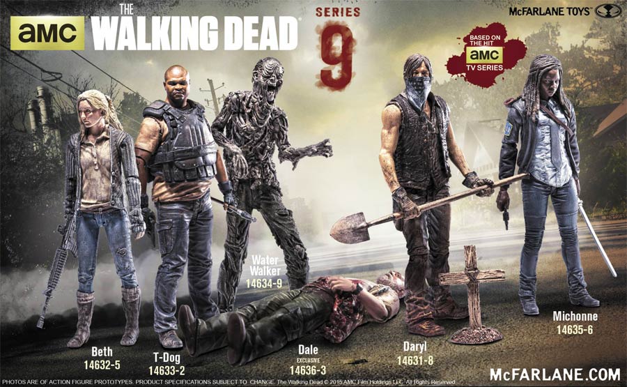 Walking Dead TV Series 9 Complete 6Figure Set