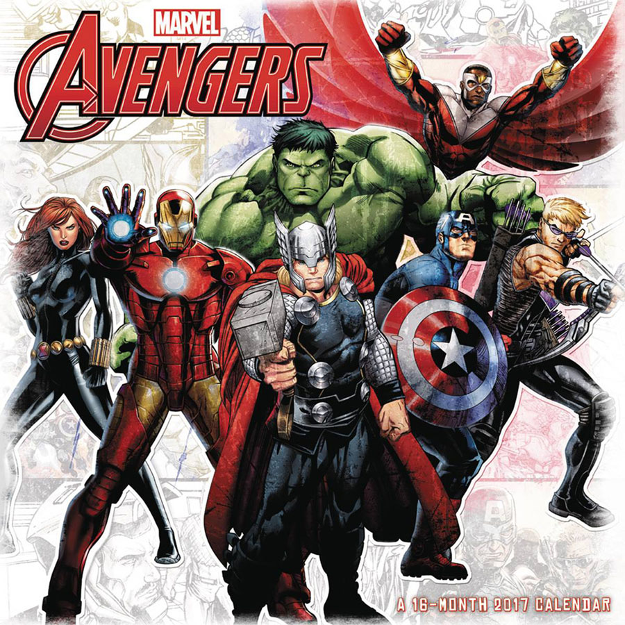 Avengers Assemble 2017 12x12-inch Wall Calendar