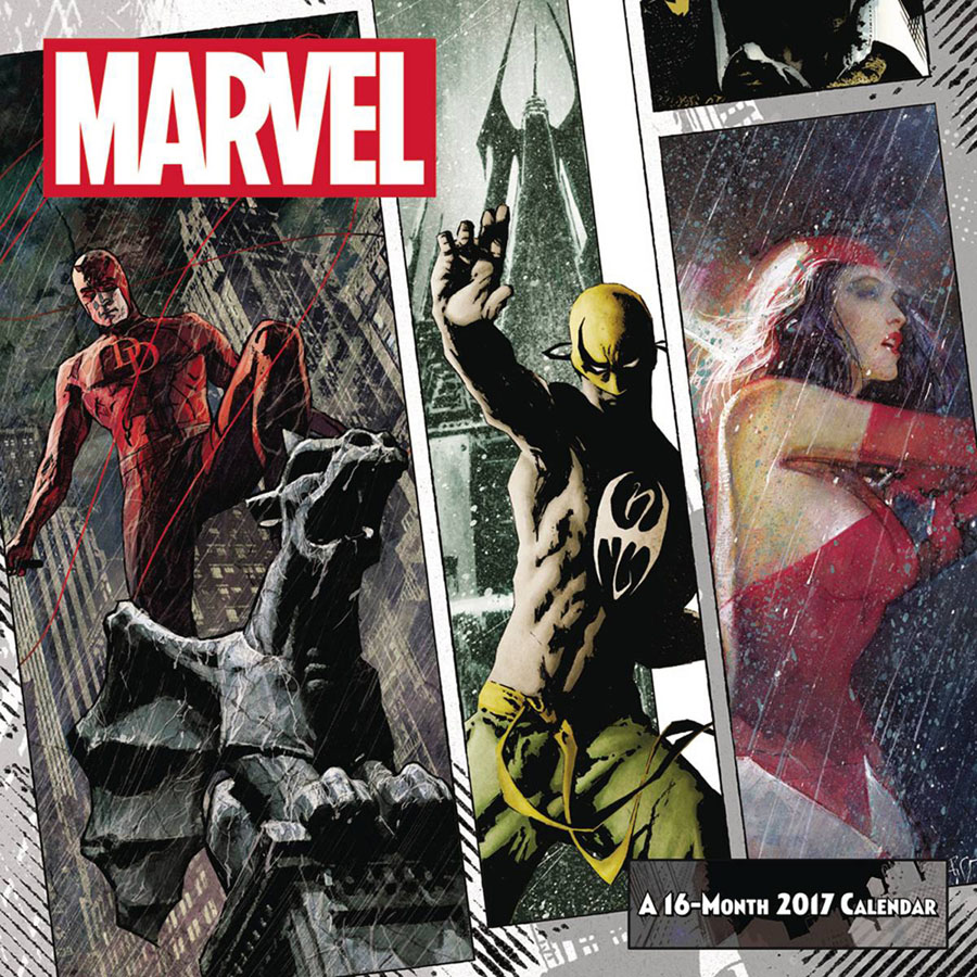 Marvel Knights 2017 12x12-inch Wall Calendar